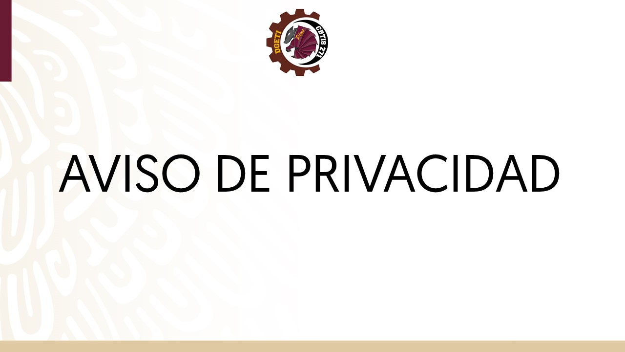 aviso de privacidad